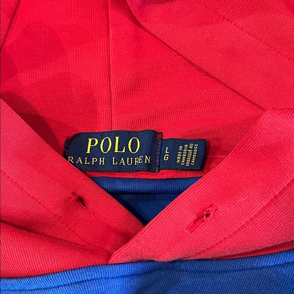 Polo Ralph Lauren Men's Multi Color Color Block Hoodie  Sweatshirt Size Large - Picture 3 of 8